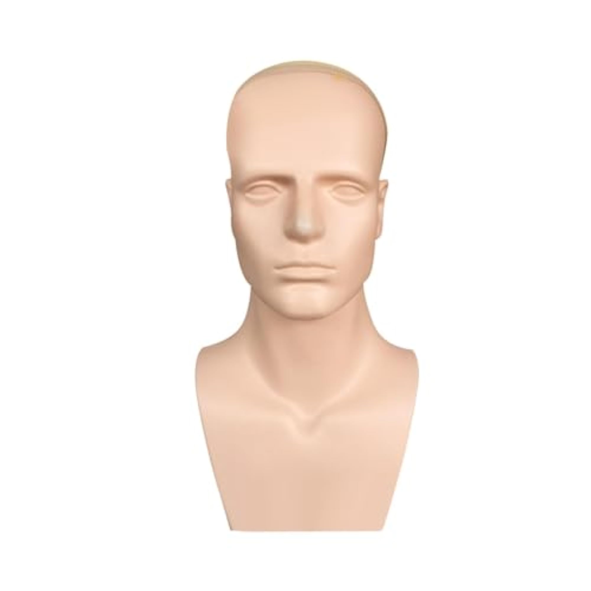 Male Mannequin Head with Shoulders, Wig Display Stand