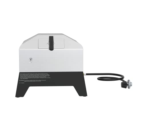 Nexgrill 820-0084B 12 In. Stainless Steel Tabletop Propane Gas Outdoor Pizza Oven, 15.63" H X 21.26" W X 20.47" D, Silver #TOP1