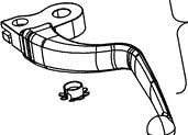 Indian Motorcycle Clutch Lever Kit, Genuine OEM Part 2205159