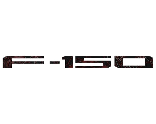 Image of F-150 Tailgate Emblem Letter Inserts - Compatible with 2021-2026 F-150