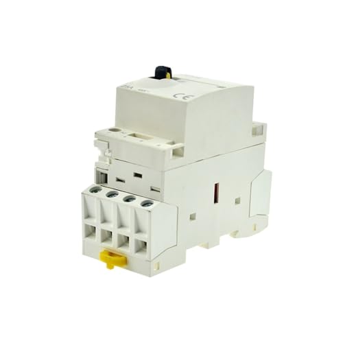 Contacteur CA domestique 25A avec commande manuelle et 4 pôles NA 220V - 3