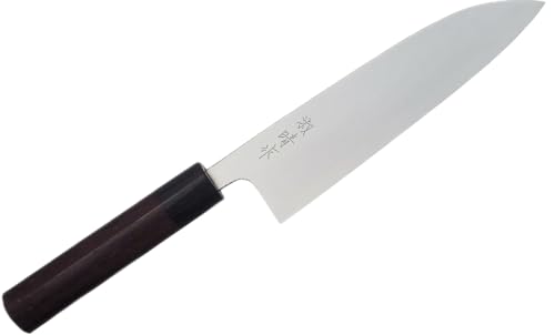 迫田刃物 土佐打刃物 和包丁 黒打ち 包丁 舟行型 牛刀 柳刃 出刃 包丁セット 砥石 ナイフ (牛刀型万能包丁(白紙2号), 18cm)