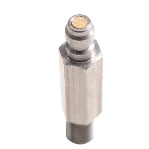 Universal 8Mm Quick-Disconnect Plug Adapter With Air Filter, Long Stainless Steel M10X1 Male Thread Pcp Paintball Charging Fittings With Sealing O-Ring #TOP1