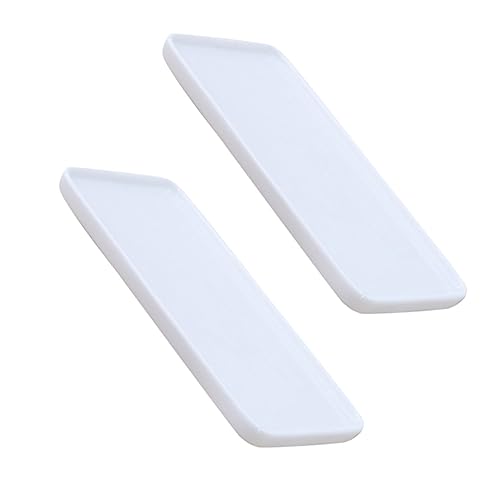 Didiseaon Ceramic Holder Set 2pcs White Storage Plates for Bathroom Heat Frost Resistant Smooth Multi-functi