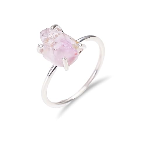 Bague en améthyste naturelle de qualité premium et style boho minimaliste chic
