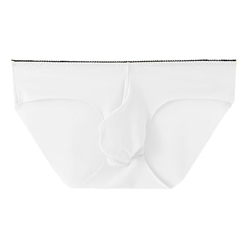 Mens Boxer Briefs Cotton Pack Sexy Stretch Seamless Cool Comfy Fashion Casual Light Loose Stretchy Ultra Thin Elastic Quick Dry Elegant White