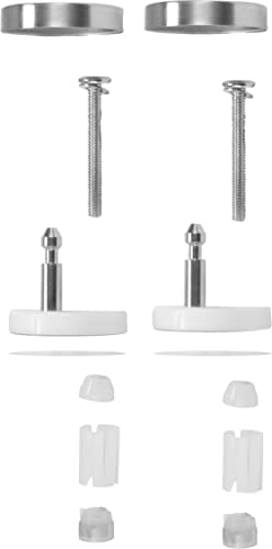 Cornat Befestigungssatz - Passend für diverse Cornat WC-Sitze mit Dekor - Edelstahl & Kunststoff / Befestigungssystem / Befestigungs-Set / Ersatz-Teile...