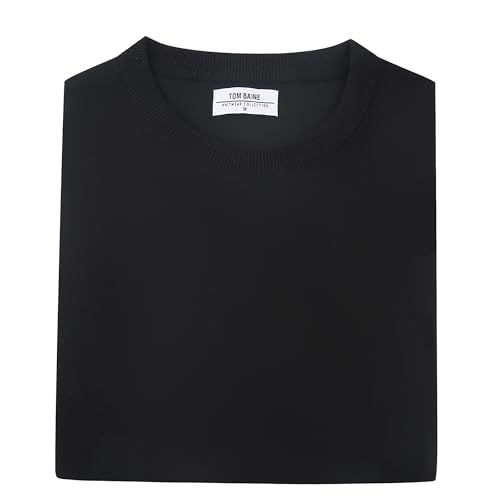 Men's Cashmere Feel Slim Fit Crew Neck Sweater3