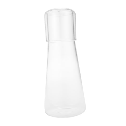 LIGIGWASH Caraffa Raffreddante in Vetro Spesso Bicchiere Trasparente Bottiglia Acqua Resistente e Antiscivolo per Uso Quotidiano e Feste