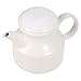 BESTonZON Bote de Porcelana con Tapa Mini Taza de Cerámica para Crema Plato Blanco para Verter Jarra de Leche para El Café Jarro para Salsa Jarro para Sumergir