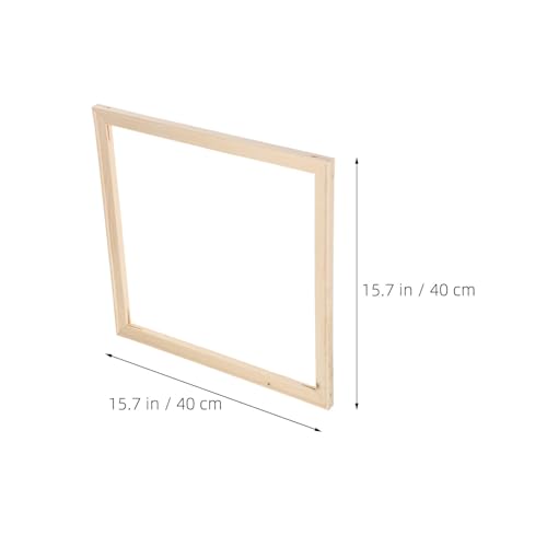 Bastidor Lienzo 40x40 cm con marcos de madera maciza PRETYZOOM antirreflejo 3