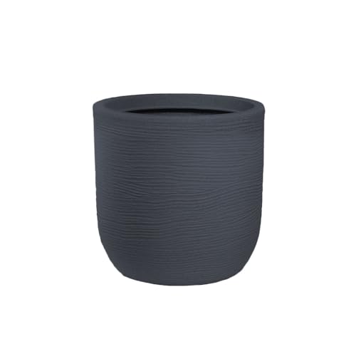 Vase en résine haut de gamme Raffaello Grigio design d35x34h