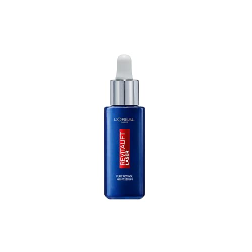 LOreal Paris Revitalift Laser Pure Retinol Serum Anti-Wrinkle Anti-Fine line Retinol Night Serum For Face Visible Results Validated by Dermatologists 30ml