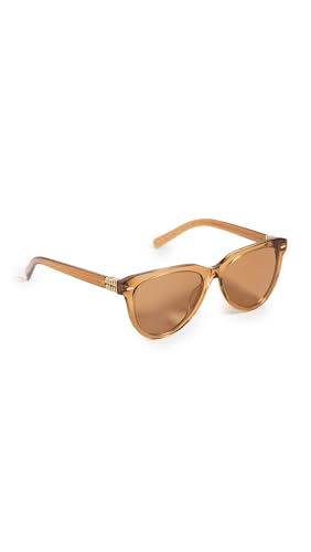 Miu Miu Women's MU 12ZS Round Sunglasses, Caramel, Tan, Orange, One Size