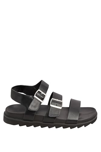 Image of Yours Footbed Buckle Sandals In Extra Wide Eee Fit - Women's