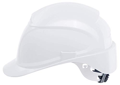 Casque de protection uvex airwing B-WR | Casque de Sécurité Leger | Casque de Travail Chantier avec Encoches Latérales Euroslot Permettant de Fixer les Coquilles Anti-bruit ou les Visières