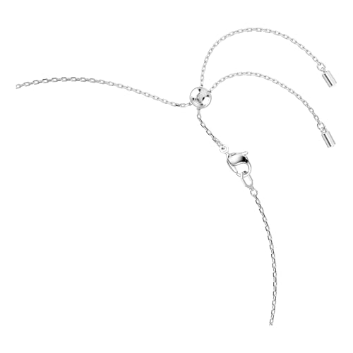 Swarovski Collana Constella, Crystal Pearl, Tagli Round, Bianca, Placcato Rodio - 3