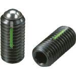 イマオコーポレーション ボールプランジャー 角穴 ロングロック付 スチール製 ボール径5×長さ18mm 軽荷重用 LBST8A