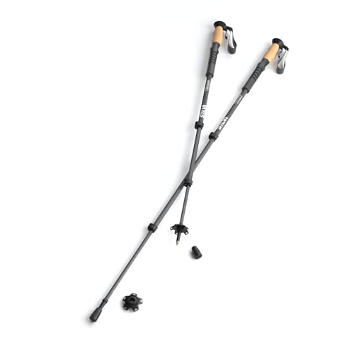 Bastones de trekking SILVA con acabados de corcho premium y estructura de aluminio de alta resistencia