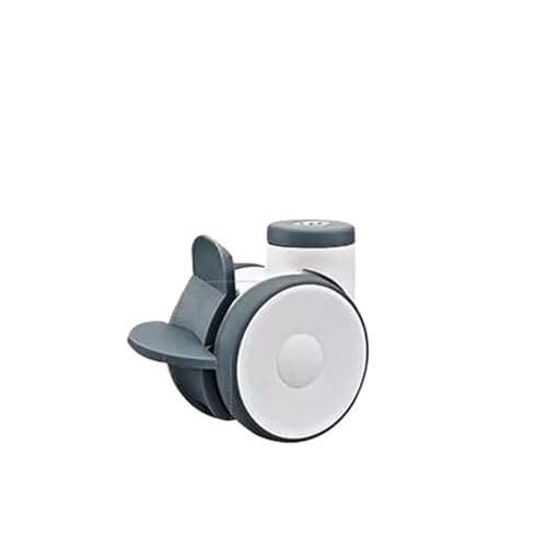 Roulette double universelle TPR 4 pouces avec fixation à vis pour meuble