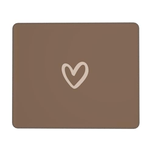 07 Minimalist Office Decor,Minimalist Desk Accessories,Brown Mouse Pad,Cute Mouse pad,Aesthetic Mouse pad,Boho Desk mat,8.3 * 10.3 Inches