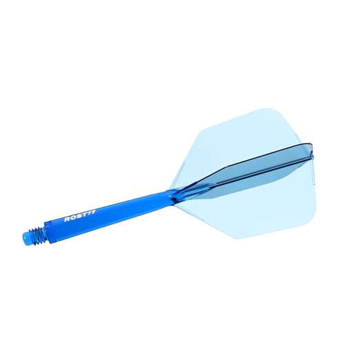 CUESOUL ROST 77 Integrated Dart Shaft and Flight Big Wing Shape Blue with White Logo-L