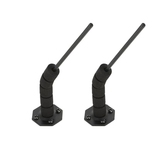 EVCUHASL 45 Degree Pistol Hanger, Concealed Gun Holder for Indoor Pistol Rack Display Wall Mount Storage, Solid Vinyl Coated Stand, 1 Pack