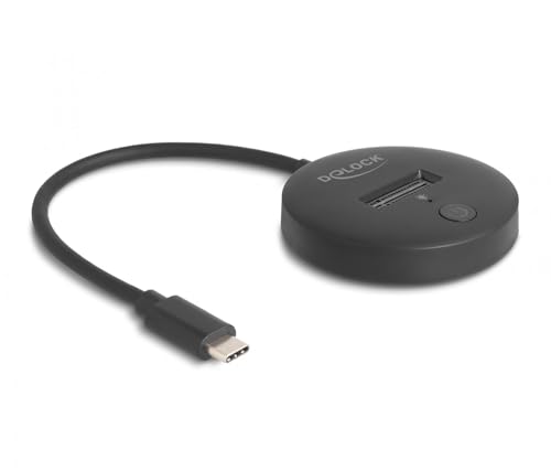 Delock 64254 Station d'accueil de disques de stockage USB 3.2 Gen 1 (3.1 Gen 1) Type-C Noir