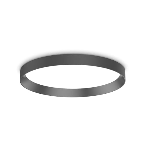 Plafonnier LED Intégré 45cm FLY Ideal Lux Noir 4000K IP40 pour éclairage intérieur moderne