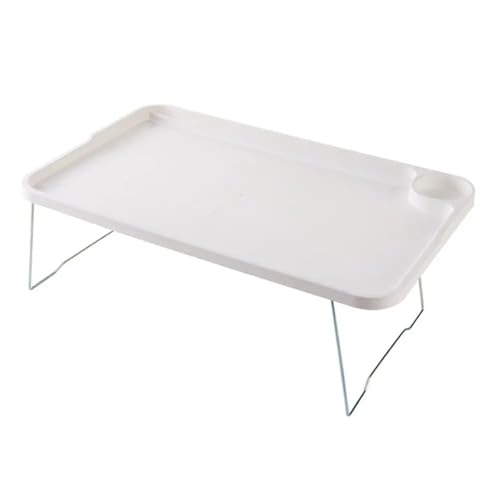 Mesa plegable de desayuno con soporte para laptop, escritorio multifuncional para oficina en casa, mesa portátil blanca para comer, trabajar y leer