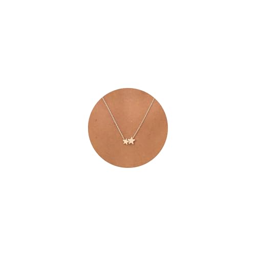 KINHOPI Collier Or Femme Collier Plaqué Or 14K Étoiles Pendentif Chaîne Cadeaux pour Femmes Filles