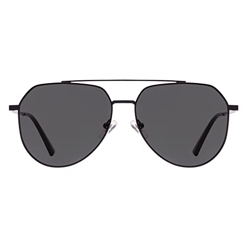 Veda Tinda Vision Aviator Sunglasses Men Polarized Black Classic Retro Oversized Vintage