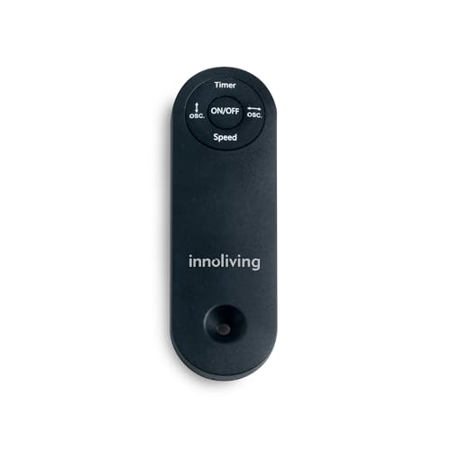 Innoliving Ventilatore A Piantana Digitale High Tech INN-533/INN-534, Slim Design, Display Touch, Telecomando, Oscillazione 3D, Timer 12H, 3-12 Velocità, 50W, Ventilazione Potente Fino A 5M (INN-534) - 5