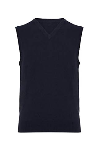 Lona Scott Męski czysty kaszmir Slipover Sweter, Navy, XL