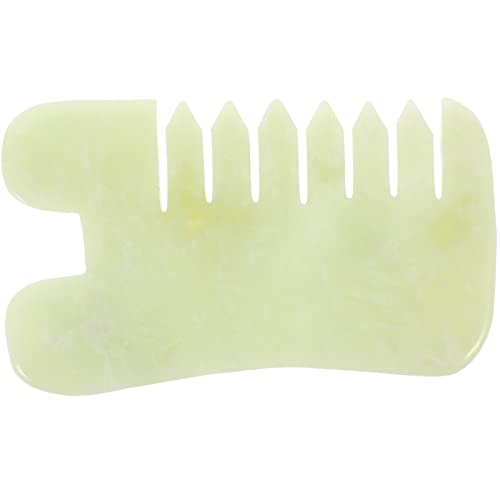 Beavorty Jade Scraping Board for Body and Massage Natural Jade Massage Tool for Facial and Scalp Relaxation for and Beauty Care