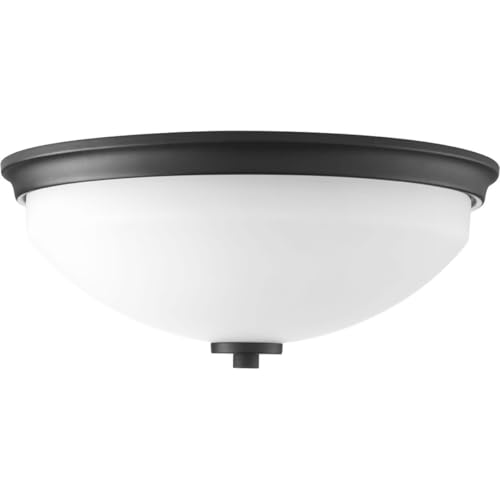 Progress Lighting Replay Collection 2-Light Ceiling Light, Flush Mount Ceiling Light Fixture for Interior Kitchen Lights, Hallway, Bedroom, Living Room, 14-Inch by 5-3/4-Inch, Polished Nickel by Progress Lighting - Image 7