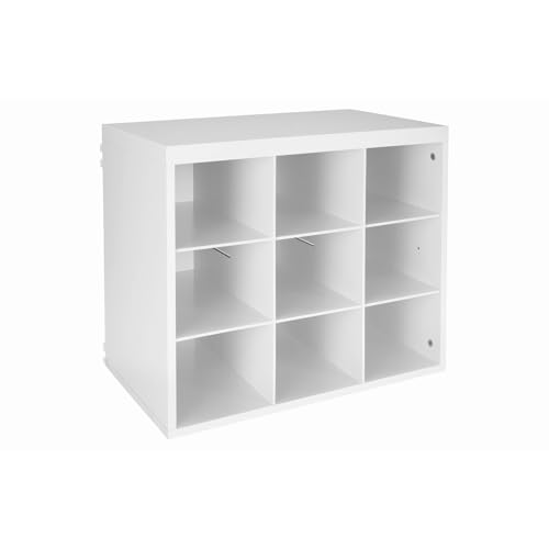 ClosetMaid 3277 Elite 19-3/4 in. White 9-Slot Organizer, White