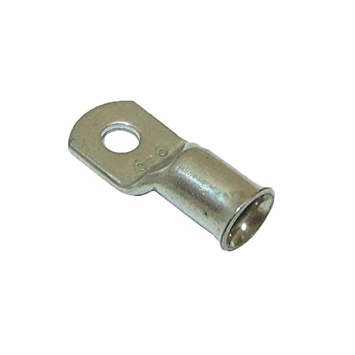 KafTon Copper Tube Terminals 6mm² x 6mm Crimp/Solder Cable Ends Battery Starter Lug Ends - 10 Pack