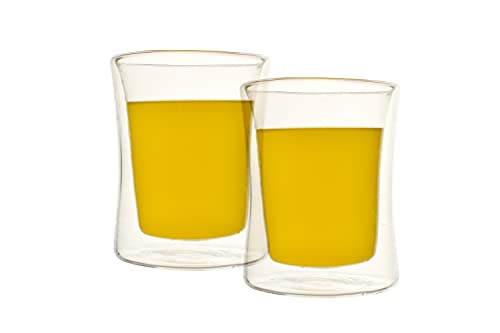 Image of Double Walled Glass Mugs,Borosilicate Glass Cups,for Tea,Coffee,Latte,Cappuccino,Espresso (17A Pack of 1)