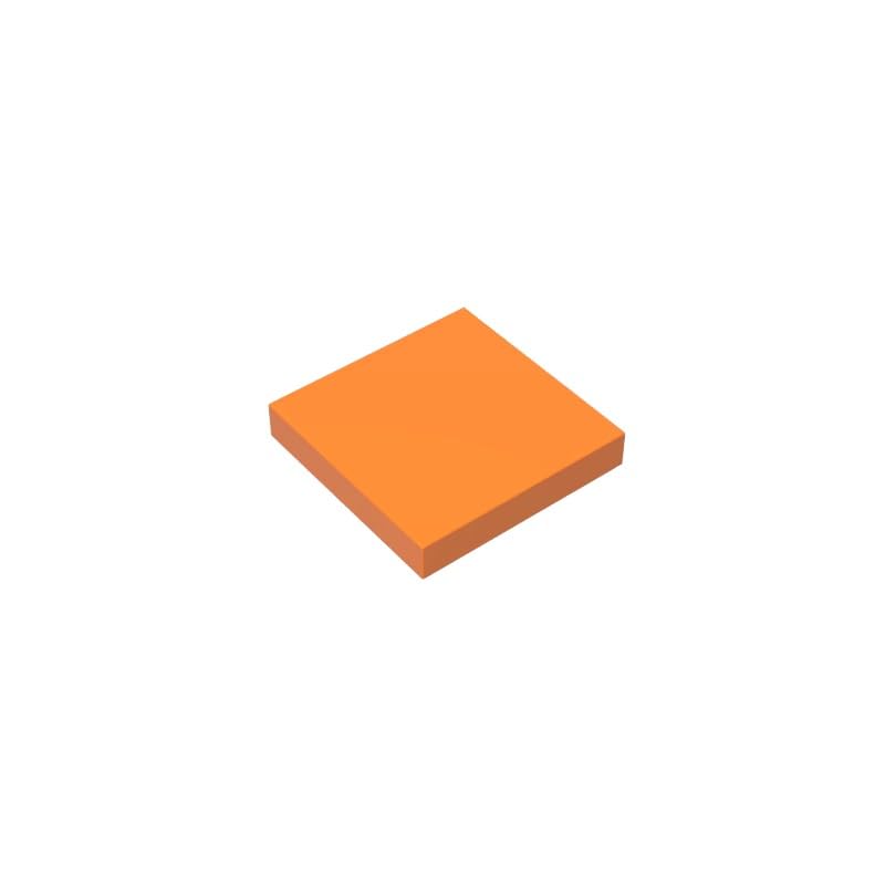 Gobricks 3068 Foundation Plate Tile 2x2 with Groove 50 Pieces GDS-561 Compatible with Lego Building Blocks Color:Orange โ image 1