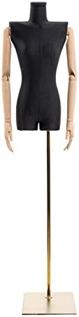 Female Tailors Dummy Mannequin Torso Mannequin Stand, Female Mannequin Torso, Clothing Store Half Body Woman Dress Form, Height Adjustable Shop Window Display Frame