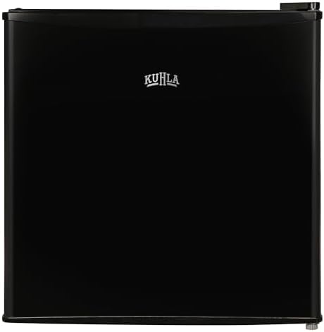 Table Top Mini Freezer 31 Litre Capacity Black Freestanding Small Freezer with Adjustable Feet, Removable Shelf & Reversible Door KTTFZ0E5B