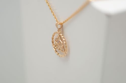 Pendentif Œil d'Horus plaqué or 18k durable qui ne noircit pas - 3