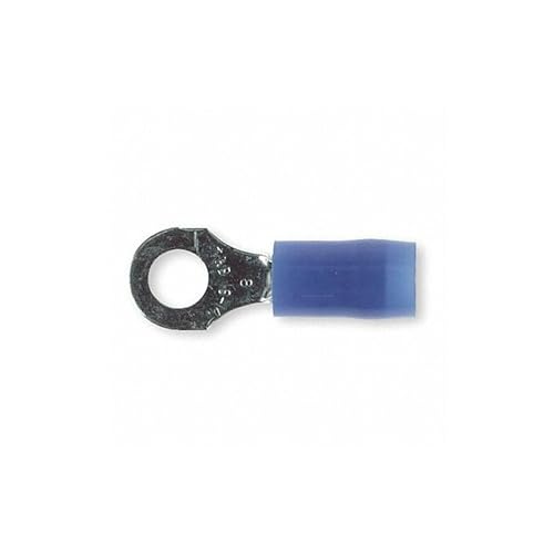 THOMAS & BETTS RB14-14 Tin Plated Blue Nylon Insulated Ring Terminal (Pack of 100)