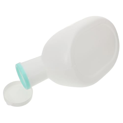 IWOWHERO Urinario Masculino Portátil 2000 Ml, Botella de Orina de Plástico Tapa, Anti-derrames, Gran Capacidad para Hospital, Viajes y Personas Mayores