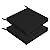 Easy-Going 19x19x3 in 2 Pack Waterproof Outdoor Chair Cushion Non-Slip Patio Garden Couch Seat Cushion with Zipper and Adjustable Straps Black