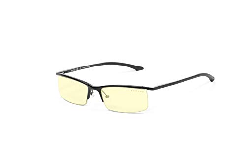 GUNNAR - Premium Gaming and Computer Glasses - Blocks 65% Blue Light - Emissary, Onyx, Amber Tint