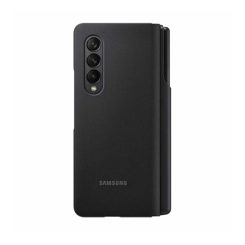 SAMSUNG EF-FF92PCBEGEE Leather Flip Case Cover Case for Galaxy Z Fold 3 5G Black With S Pen