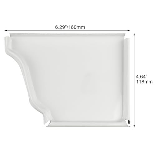 Xadnitu 1 Pair 6 Inch K-Style Aluminum Gutter End Caps, Rain Gutter End Covers 1 Left and 1 Right for Standard Roof Gutters by Xadnitu - Used condition - Image 2