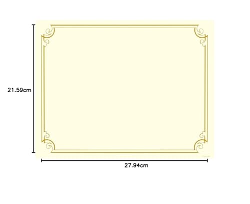 Golden Scroll Gold Foil Certificate